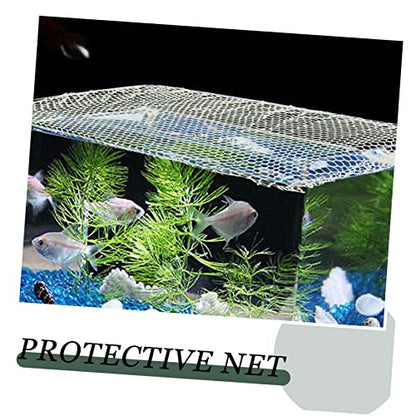 BESPORTBLE Fish Tank Escape Mesh Net Terrarium Cover for Reptile and Turtle Tanks Easy to Clean Lightweight Versatile Aquarium Netting to Prevent Jumping and Escaping Fish