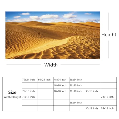 YongFoto Reptile Terrarium Background 48x20 inch Reptile Tank Background Sand Dunes Desert Blue Sky Tropical Scenery Reptile Habitat Background Bearded Dragon Fish Tank Aquarium Background Backdrop - size: 48x20in/120x50cm