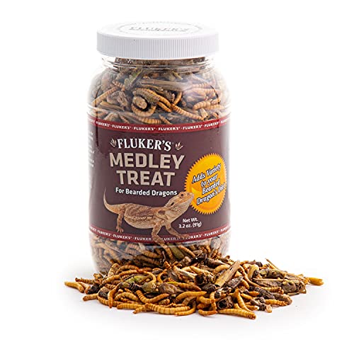 Fluker's Bearded Dragon Medley Treat Food, 3.2-Ounce (72023) - size: 3.2 Ounce (Pack of 1)