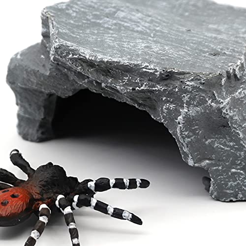 Reptile Rock Hide Cave Reptile Hideout Turtle Hideout for Bearded Dragon Tortoise Small Lizards Turtles Reptiles Amphibians Fish Aquarium Decor