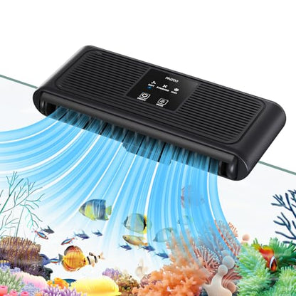 PAIZOO Aquarium Chiller Fan, Ultra-Quiet Fish Tank Cooler with 3 Speed Mode | Effective Cooling 3-7℉, Max Wind Speed 10ft/s, Fish Tank Cooling Fan for Axolotl Tank Accessories Freshwater Saltwater Tanks