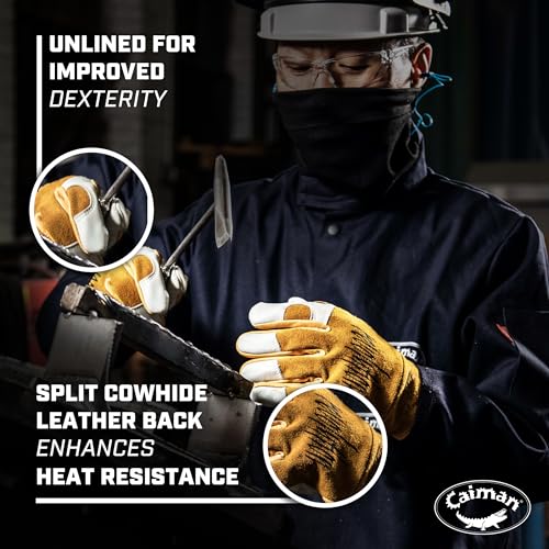 Caiman Kevlar-Seamed Multi-Task Welding Gloves 1828 - size: X-Large (Pack of 1)