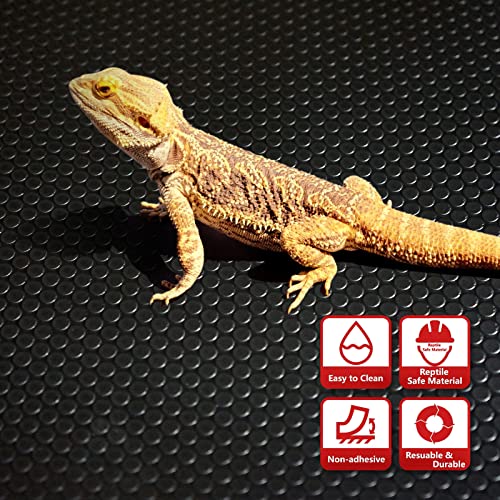 Reptile Substrate Mat Terrarium Liner 2PCS 36 * 18 inch, Bearded Dragon Tank Accessories Reptile Tank Carpet Bedding Non-Adhesive for Leopard Gecko Snake, Lizard and Tortoise