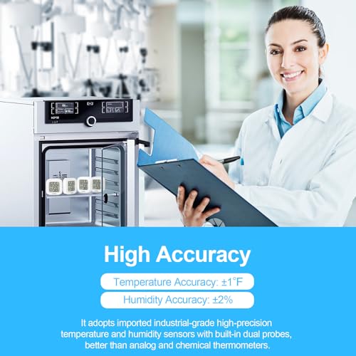 Vaikby Indoor Thermometer 2Pack, Humidity Gauge Meter Digital Hygrometer Room Thermometer for Home, Hight Accurate Temperature and Humidity Monitor, Large LCD Display Fahrenheit or Celsius - size: ℉/℃