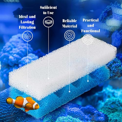 Threlaco 24 Pcs Filter Media Kit Compatible with Fluval 306/307, Including Foam Pad, Water Polishing Pad, Biological Sponges Max for Aquarium Canister Filter Media Replacement - style: 306/307