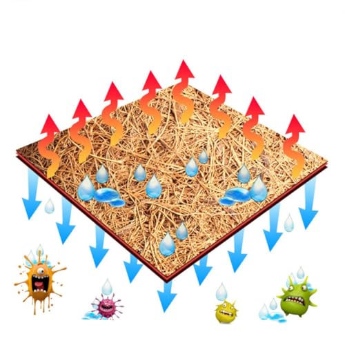 Veemoon 2pcs Natural Coconut Fiber Reptile Mat Breathable Pet Bedding Liner Brown for Tortoise Habitat and Microlandscape Use