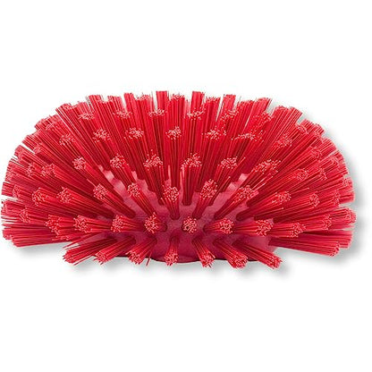 SPARTA Tank and Kettle Scrub Brush Heavy-Duty Tile Brush, Color-Coded and Handle Compatible (Sold Separately) for Optimal Access In Spacious Containers, Plastic, 5.25 X 7.5 Inches, Red - color: Red