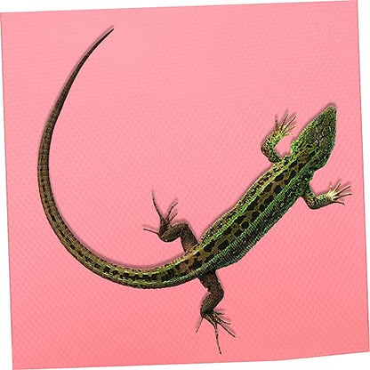 Toddmomy 150m Reptile Carpet for Terrarium Breathable Mat for Leopard Gecko Lizard Snake Tortoise Durable Non-Stick Bedding Liner for Reptile Habitat Pink Pattern