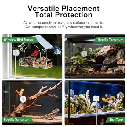 Aquarium Camera, 2K HD Fish Tank Camera with Night Vision, Window Cameras with Motion Alerts, 24/7 Event Recording, for Reptile Terrarium & Pet Monitoring SQ