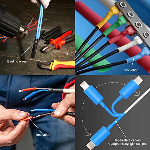 Chanzon 2:1 Ratio 5/32" (4mm) Heat Shrink Tubing 8Ft Roll Black | Polyolefin Sleeving 2.5M Roll, for Automotive Wire Repair, Marine, RC Hobby & Electronic Insulation, 1pcs - color: Black, size: 4mm (5/32") - 8FT