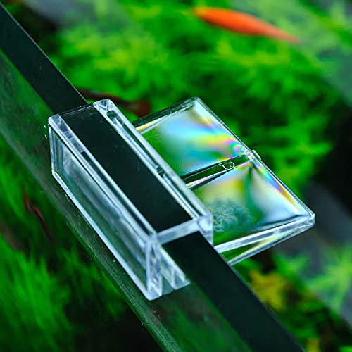 Aquarium Glass Cover Clips 10mm 8Pcs Universal Clear Acrylic for Fish Tank | Clear acrylic lid clips for 10mm glass cover. Universal for fish tanks and aquarium,Easy install, rustproof, durable.