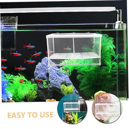 Toyvian Fish Tank Partition Mesh Divider Box for Fish Fry Reptile Box Lightweight Portable