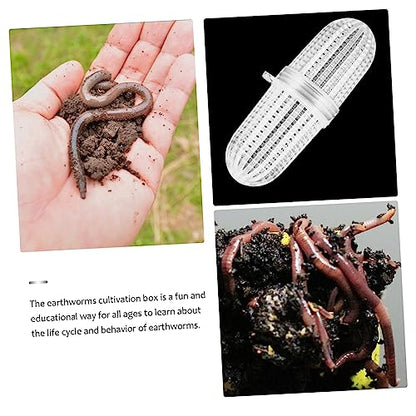 10pcs Professional Rainworms Box Ventilated Design Breeding Box for Home Use Worm Bait Containers