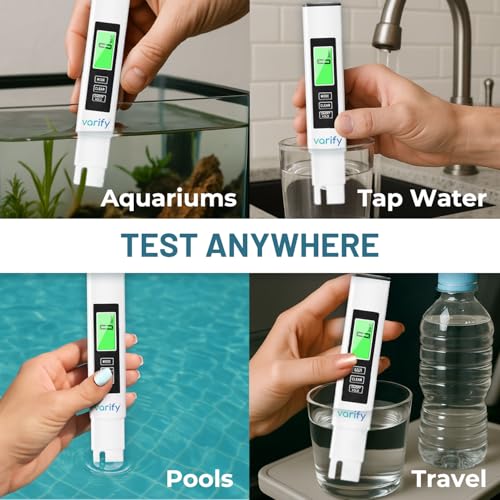 Instant 4-in-1 TDS Meter Digital Water Tester for Drinking Water | Accurate 0–9990 PPM EC & Temp Readings | Ideal for RO Systems, Aquariums, Pools – Built for Professionals, Easy for Anyone - size: 1 Pack