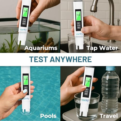 Instant 4-in-1 TDS Meter Digital Water Tester for Drinking Water | Accurate 0–9990 PPM EC & Temp Readings | Ideal for RO Systems, Aquariums, Pools – Built for Professionals, Easy for Anyone - size: 1 Pack