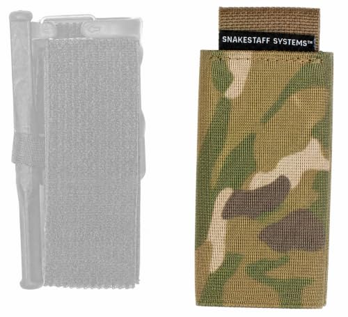 Snakestaff Systems Tourniquet Sleeve – Made in The USA | EDC Tourniquet Holder Pouch | Tactical TQ Holster Case for Duty Belt | Snakeskin Plus - color: MultiCam Classic, size: Wide (1.5")
