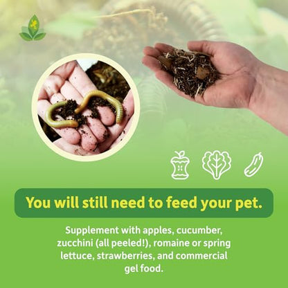 Josh's Frogs Milli Mix Millipede and Isopod Substrate, 2 Quarts | Calcium Enriched - size: 2 Quart