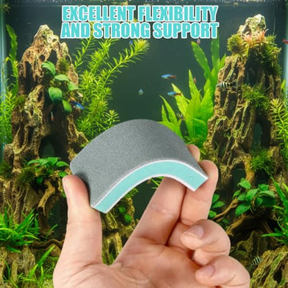 8 PCS Double-Sided Fish Tank Cleaning Brushes, Aquarium Sponge Brush, Cleaner Fish Tank Cleaning Tool for Aquarium and Home Kitchen
