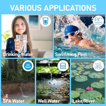 4 Pack E. Coli & Coliform Bacteria Water Test Kit - EPA Approved Water Quality Test for Well, Tap, Pool, Lake, and Drinking Water