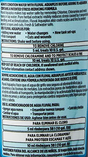 Fluval AquaPlus Water Conditioner, Aquarium Water Treatment, 4 Oz., A8342 - size: 4 oz.