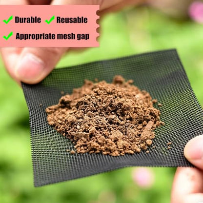 5 Pack Mesh Screen, Terrarium Plastic Mesh Sheet Used for Indoor and Outdoor Potted Plant Drainage and Soil Leakage Prevention