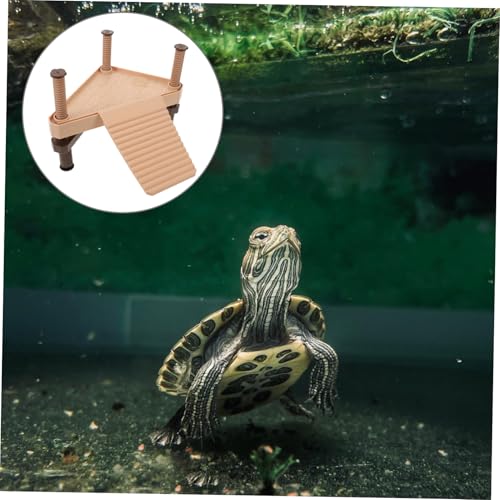 Turtle Basking Platform Ladder for Aquarium Floating Tank Decor and Resting Area for Water Turtles Frogs Lizards and Tortoises Easy Climbing Ramp for Optimal Growth