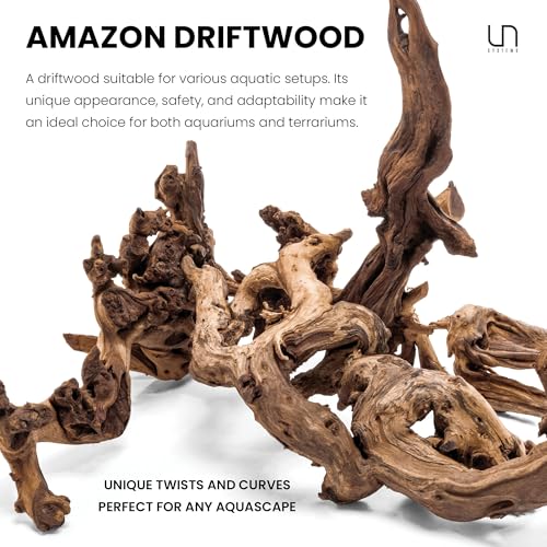 Ultum Nature Systems Driftwood - Amazon Drift Wood for Fish Tank, Planted Tank, Terriarium, Paludarium - Versatile Natural Driftwood Decor, Events Wood Centerpiece - Amazon Wood, M 9-16, 3 Pack - size: 9-16" 3-Pack