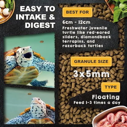 Ultra Fresh Floating Juvenile Turtle Food, All Natural Ingredients, Wild Sword Prawn, w/Deodorizing Probiotics, Juvenile Turtle Deodorizing Nutri Stick 1.6 oz - size: 1.6 Ounce (Pack of 1)