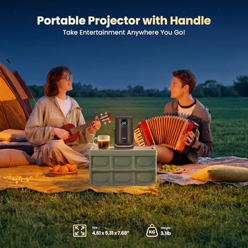Short Throw Projector 4K Compatible with Netflix Autofocus Portable | 1500ANSI Ceiling Projector for Bedroom/Outdoor Auto focus 6D Keystone Dolby Smart Home Projector with WiFi and Bluetooth