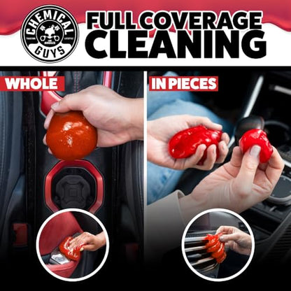 Chemical Guys, Sticky Icky Cleaning Gel, Sweet Strawberry, 0.88 oz, 4 Pack | Reusable gel presses into vents, cup holders and crevices to lift dust and crumbs, sweet strawberry, four pack - size: 3.5 Ounce (Pack of 4), style: Strawberry