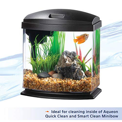 Aqueon Aquarium Algae Scraper, Fish Tank Cleaning Magnet, Mini | Magnetic aquarium glass cleaner for acrylic, curved pad cleans flat and curved surfaces - size: Mini