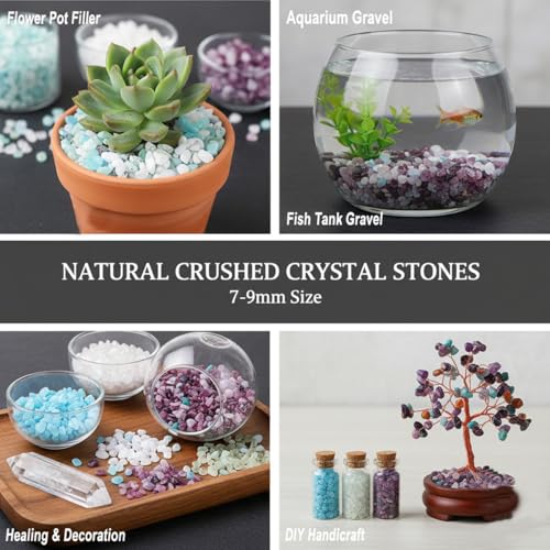 Erliway 7-9mm African Bloodstone Healing Crystal Chips for Crafts, 100g | Natural Crushed Crystal Stones Tumbled Chips for Vase Filler Aquarium Gravel, Meditation Chakra Balancing, Candle DIY Making - color: African Bloodstone