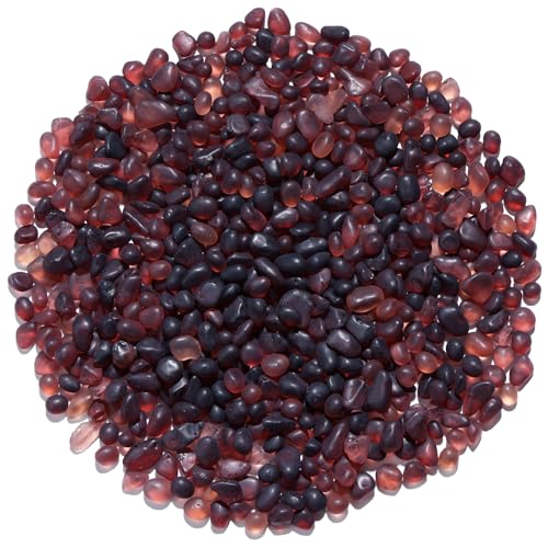 QYGL Sea Glass Stones - 0.9LB Purple Frosted Glass Pebbles Gemstones | Perfect for Aquarium Rocks, Fish Tank Gravel, Vase Fillers, DIY Crafts, and Home Decor - color: Purple
