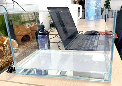 AWXZOM Small Nano Tall Rimless Tank, Glass Fish Tank, Betta Fish Tank, Aquarium (2.85 Gal, 11.8x6.7x7.8 inch) - size: 2.85 Gallon 11.8x6.7x7.8inch/30x17x20cm