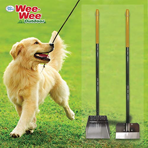 Four Paws Wee-Wee Pooper Scoopers for Dogs l Outdoor Rake l Spade & Pan l Pooper Scooper Set,Black - size: Small, 7" x 7" x 38", style: Rake, Spade & Pan