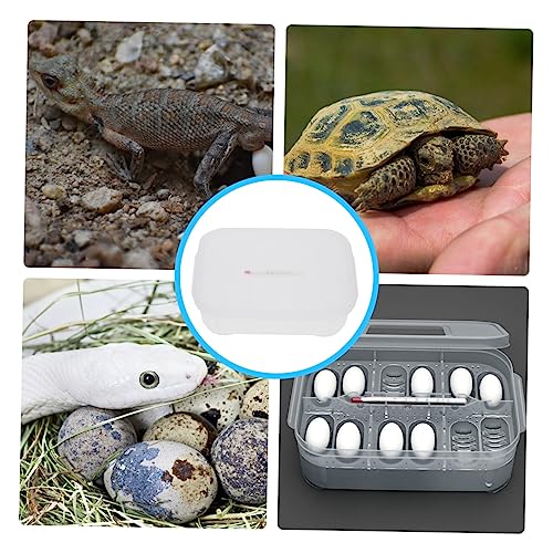 Happyyami Reptile Breeding Box Transparent Egg Incubator for Snakes Lizards Includes Thermometer Slot Efficient Hatching for Reptile Eggs