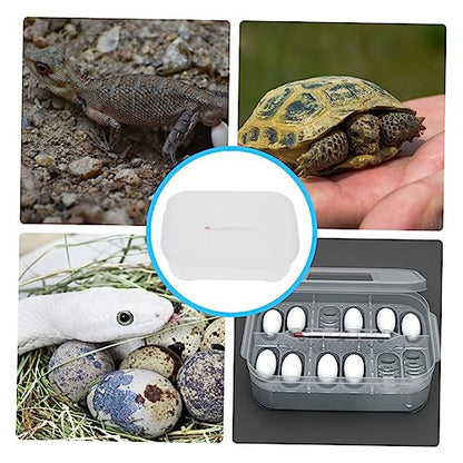 Happyyami Reptile Breeding Box Transparent Egg Incubator for Snakes Lizards Includes Thermometer Slot Efficient Hatching for Reptile Eggs
