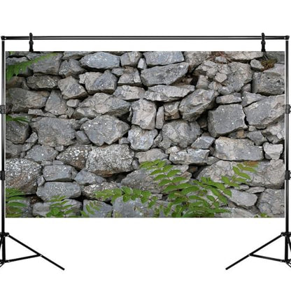 Rock Wall Aquarium Background Natural Stone Fish Tank Background Rocky Glass Stone Wall Green Plants Aquarium Backgrounds Rocky Stones Walls Reptile Tank Enclosure Backgrounds Wallpaper 24x12in - color: Grey, size: 24(W)x12(H)inches/ 60(W)*30cm(H)