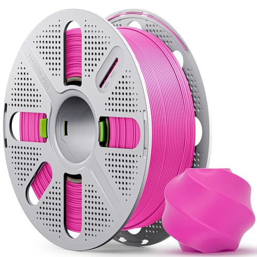PLA Basic, Pre-Dried Filament with Quick-Swap Reusable Spool 1kg (2.2lbs), 1.75mm 3D Printing Filament, Compatible with Bambu Lab 3D Printers – Magenta - color: Magenta With Spool, size: With Spool