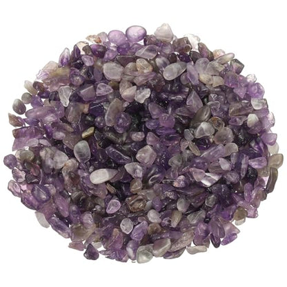Crystal Chips Stone, 0.44 Lb Fluorite Gravel Rocks (Purple Amethyst, 5-14 Mm) - color: Purple, size: 5 - 14 mm