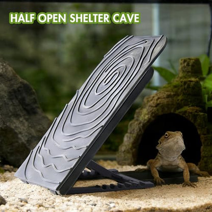 Reptile Climbing Wall, Bearded Dragon Climbing Exercise Ramp, 4 Angle Adjustable Climb Rock Wall for Gecko, Reptile Tank Accessories for Leopard Gecko, Lizards, Hermit Crab
