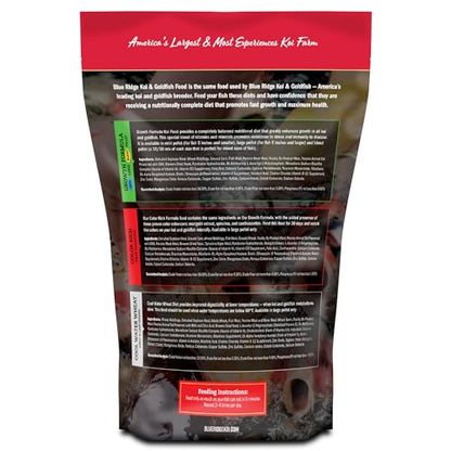 Blue Ridge Koi Fish Food 2lb - Koi Food Mini Growth Formula, Goldfish Food, Premium Fish Food for Ponds, Ponds Fish Food, Floating Pond Pellets - size: 2 Pound (Pack of 1)