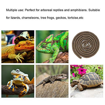 9.84ft Flexible Rattan Reptile Climbing Vine, Bendable Jungle Vine, Chameleon Climbing Branch, Reptile Habitat, Lizard Habitat Accessories, Terrarium Plant Decor (Large 24 Inch) - size: Large 24 Inch