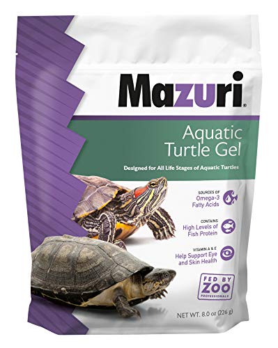 Mazuri | Aquatic Turtle Food | Easy-to-Serve Gel | Freshwater Formula- 8 Ounce (8 oz) Bag - size: 8 Ounce (Pack of 1)