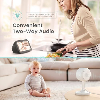 litokam Indoor Cameras for Home Security with Night Vision, Pet Cam with Phone App, Indoor Security Camera, Motion Detection, 2-Way Audio, WiFi Camara Home Cams 1080P - size: 1080P