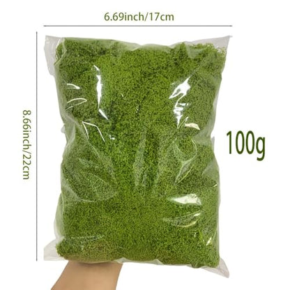 Fake Moss Moss for Crafts 3.52oz Artificial Moss for Crafts, Faux Moss for Fairy Garden, DIY Decorative, Model Making, Walls, Glass Containers, Home