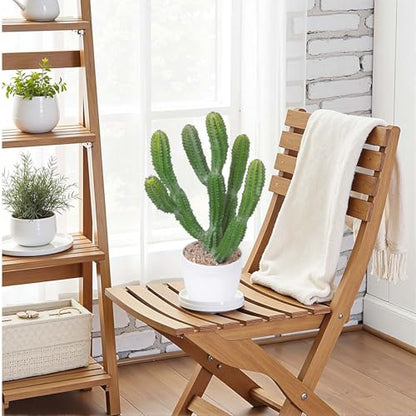 Artificial Cactus 16inch Faux Cacti Fake Succulent Plants for Indoor Outdoor Home Office Garden Decor - size: 16inches