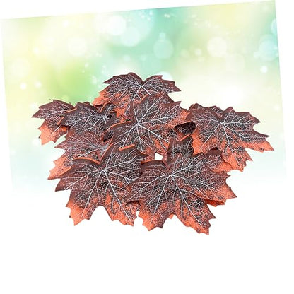 VOSAREA Snakes Cage Decor Reptile Tank Decor Pet Supplies Reusable Maple Leaf Litter