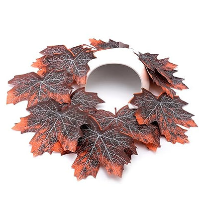 Wakauto 12pcs Maple Leaf Litter for Reptile Terrarium Reusable Pet Habitat Decor for Snakes Lizards Turtles Spiders Cage Accessories