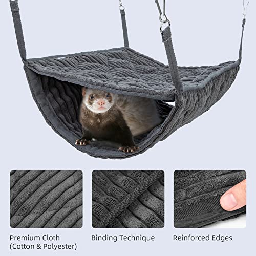 Niteangel Luxury Double Bunkbed Hammock, Fit 2 Adult Ferrets or 5 More Adult Rats
